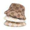 Winter Warm Fur Bucket Caps Women Men Outdoor Keep Warm Fluffy Panama Female Thickened Rabbit Hair Windproof Fisherman Caps