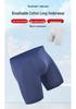 Men’s Sweat-Wicking Breathable Pure Cotton Boxer Briefs - Slim Fit Square Leg, Extended Length Underwear