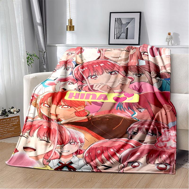 3D Cartoon Blue Box Ao No Hako Love Anime  Blanket,Soft Throw Blanket for Home Bedroom Bed Sofa Picnic Travel Office Cover Kids