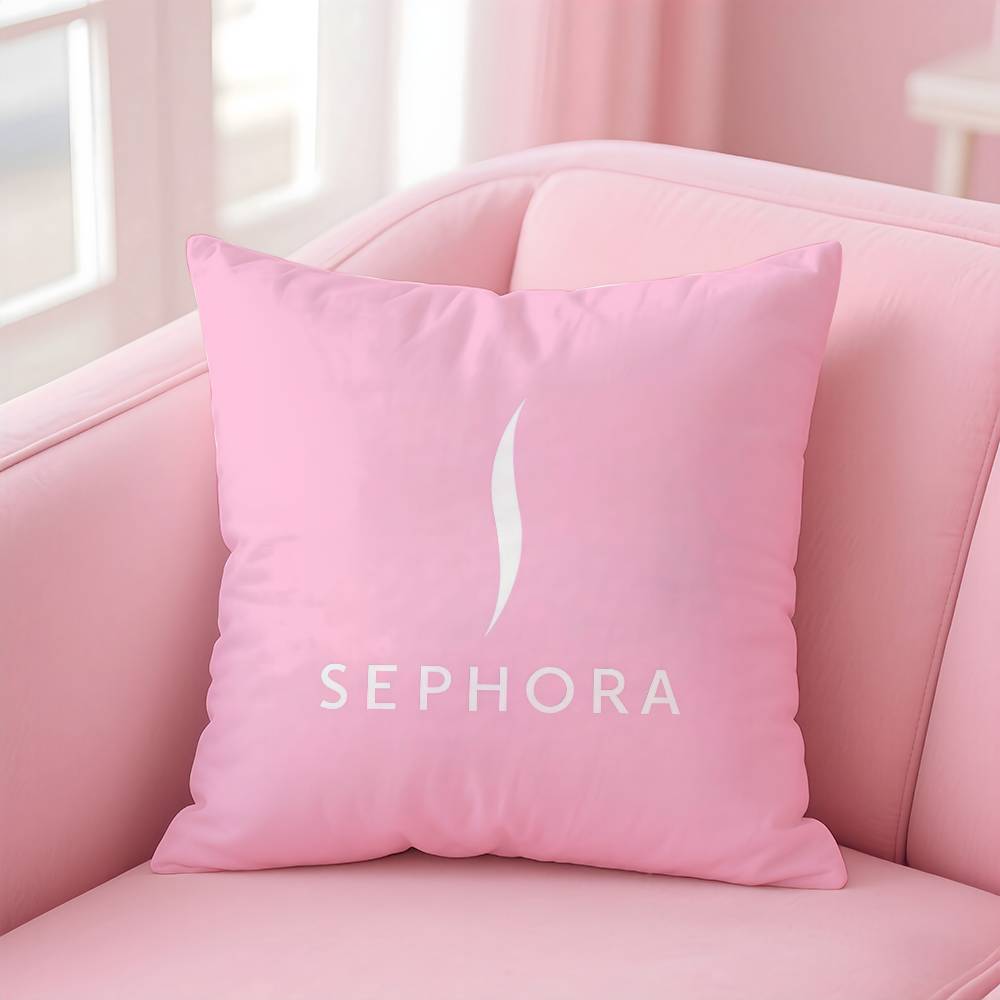MAkeup Luxurny Fashion Brand S-SEPsHORA Pillow Case Anti-dustmite Pillowcase Invisible Zipper Silky Short Plush Sofa Cushion Cov