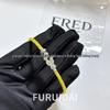 Fei Jia Horseshoe & Eight-Character Buckle Diamond Nylon Bracelet for Couples