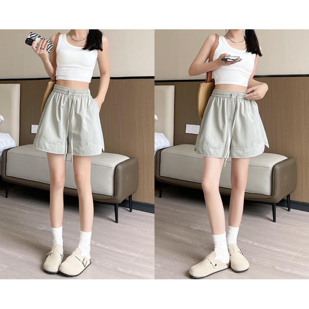 Sports Shorts Women's Spring and Summer Outside, Ice Silk Quick Dry Loose Casual Five Minutes Pants