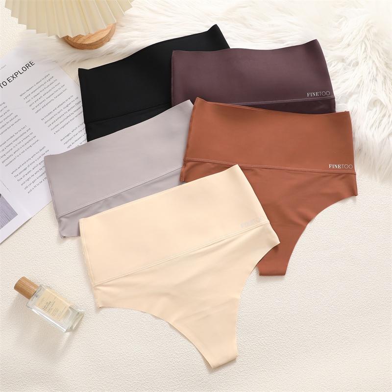 FINETOO Bodyshaper Høy midje sømløs thong Dame Anti-bakterie Truser Kvinnelige Intimates Undertøy