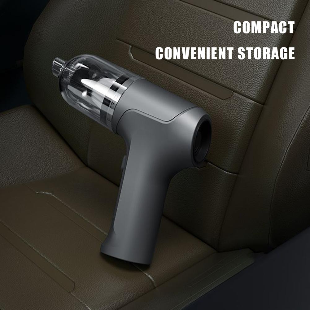 2 In 1 Cordless Mini Vacuum Cleaner 13000Pa Vacuuming & Blowing Handheld Vacuum Cleaner with 4 Suction Nozzles + 2 Brushes Parts