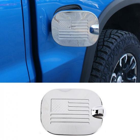Chrome 19+ For Chevrolet SilveradoGMC Sierra Fuel Tank Door Gas Cap Panel Cover