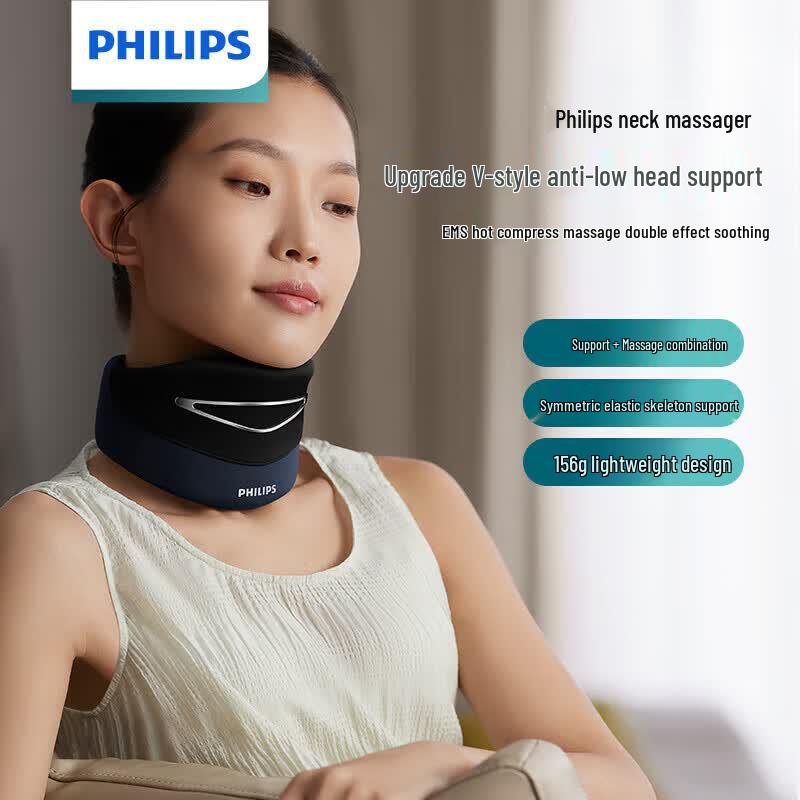 Умный массажер для шеи Philips PPM3306N с EMS и подогревом, штепсель CN (адаптер в комплекте)