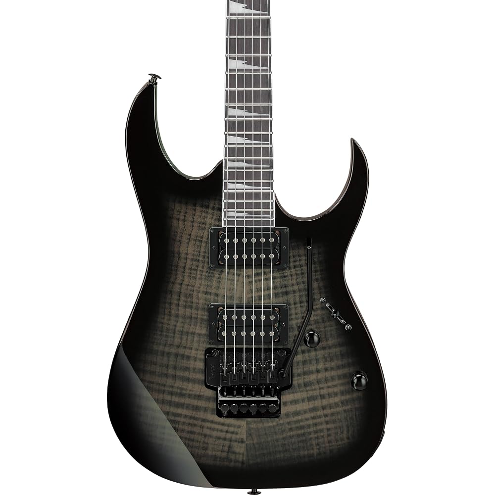 Ibanez GIO Series Electric Guitar Double Locking Tremolo Transparent Black Sunburst GRG320FA-TKS