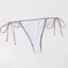 2023 Europäischer & Amerikanischer Damen Dreieck Schnürung Ringdruck Kreuz Cutout Sexy Bikini