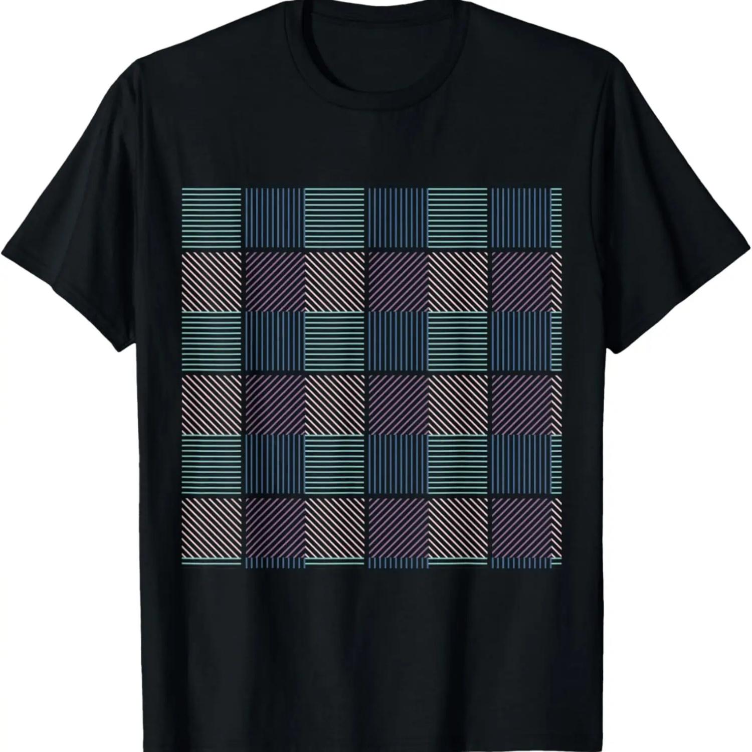 Checkered Pattern T-Shirt S