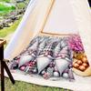 Christmas theme pattern Printed Blanket for Sofa Travel Camping Living Room Office Conditioning Blanket for All Seasons Gifts