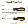 Ergonomic Magnetic Screwdriver Carbon Steel with Massage Handle Antistatic Strong Magnetism for Home and Industrial Repair.