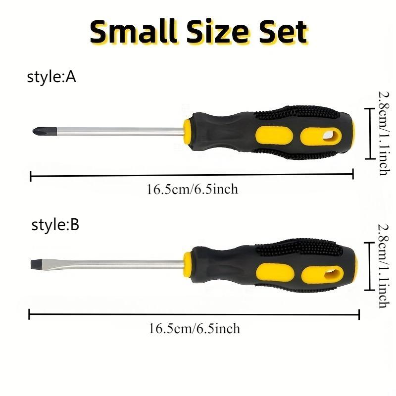 Ergonomic Magnetic Screwdriver Carbon Steel with Massage Handle Antistatic Strong Magnetism for Home and Industrial Repair.