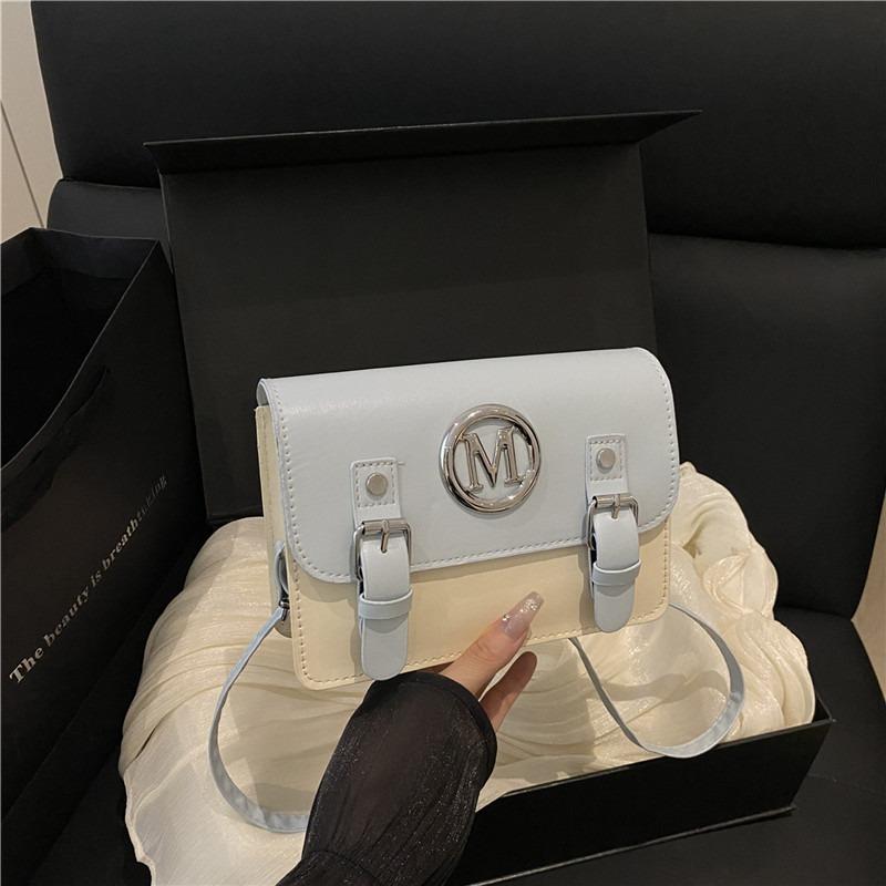Women's Contrasting Color Small Bag Spring and Summer New Shoulder Messenger Bag Commuting To Work Simple Messenger Bag