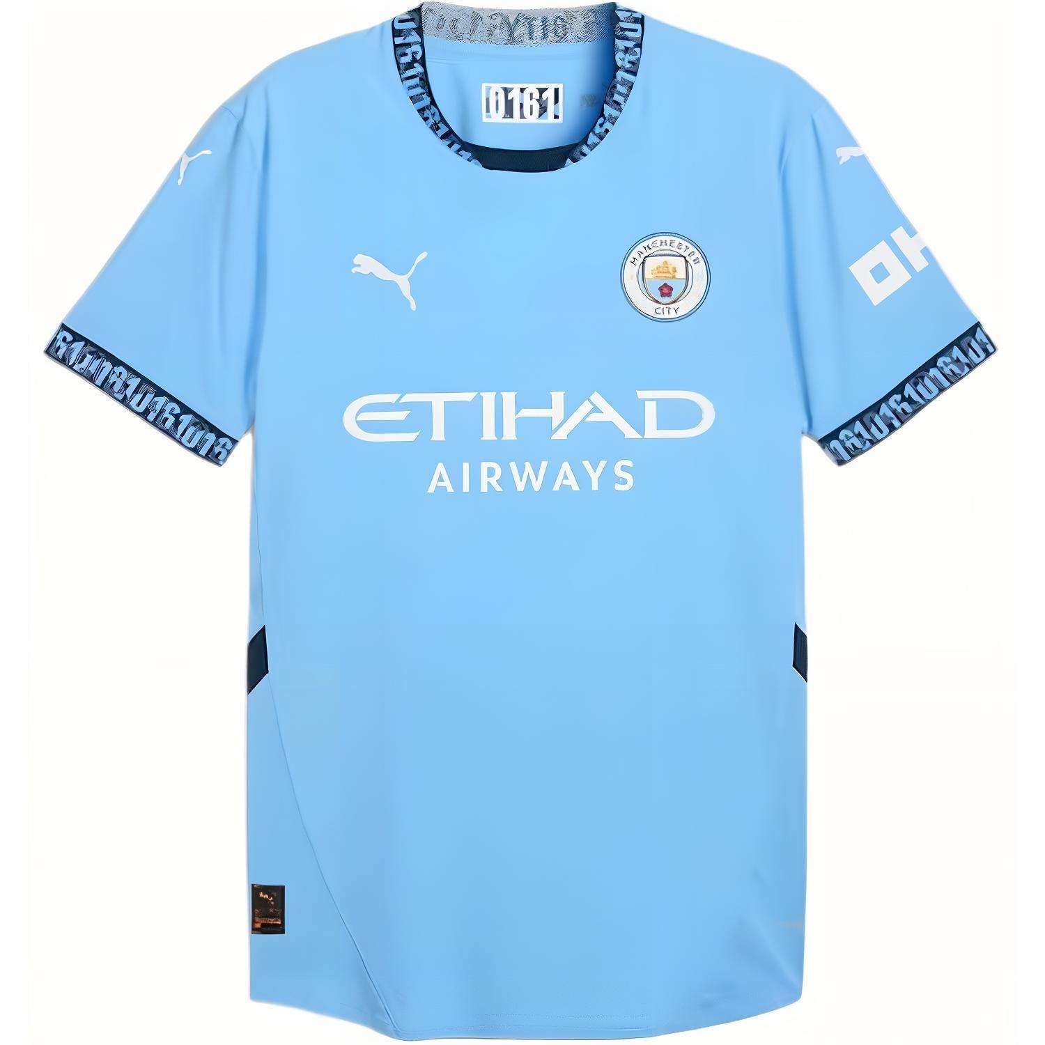 PUMA Manchester City 24/25 Authentic Home Jersey  Blue  Men s 775050-01 M