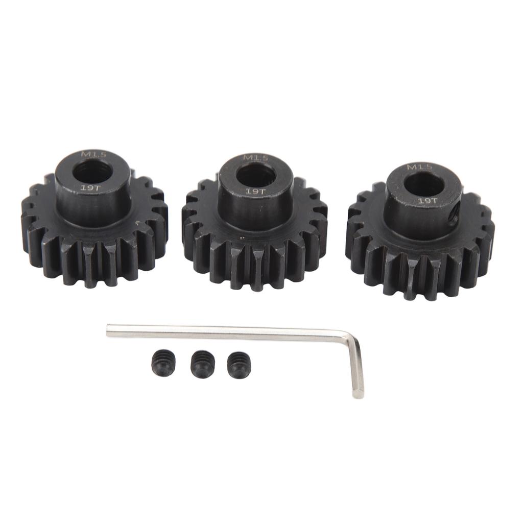3pcs RC Car Gear Set 8mm Inner Hole Steel Car Motor Gear for 1 5 1 8 1 10 Model Car