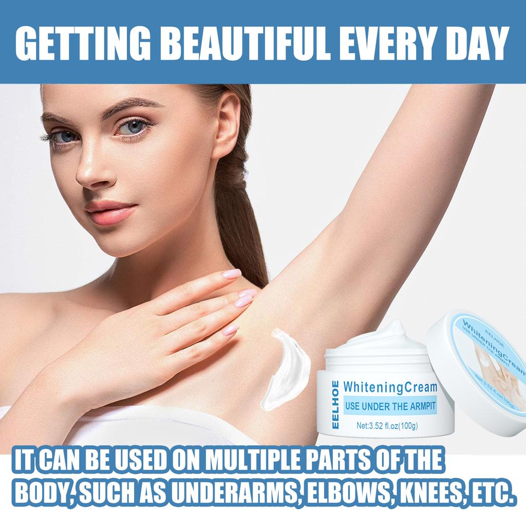 EELHOE Body Whitening Cream Underarm Knee Buttocks Private Bleach Remove Melanin Pigmentation Improve Dull Nourish Brighten Skin Care