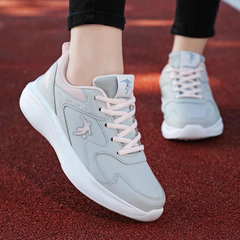 Joni Danlai shoes spring and autumn leather surface waterproof casual sports shoes flat bottom non-slip casual travel shoes soft sole running
