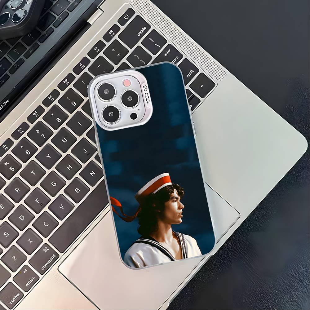 C-Conan Gray Wishbone Phone Case For iPhone 16,15,14,13,12,11,Pro,XS,Max,Plus,Mini,SE4,E Black Matte Shockproof Cover