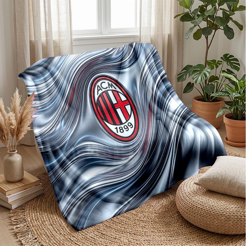 AC Milan Theme blanket Soft Flannel Blanket Plush Throw Blanket Cozy Sofa Bed Blanket for Home Decor