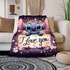 1pc Stitch Printing Blanket - Soft, All-Season Throw for Office Blanket, Personalized Gift with Adorable Cartoon Design