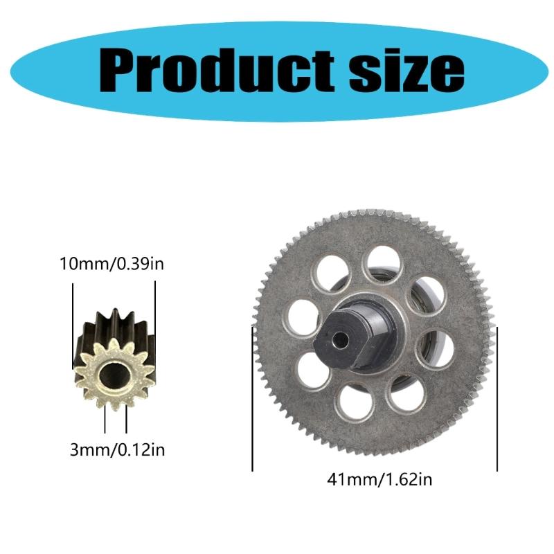 Metal Gear Pinions Assembly With Shaft For Lawn Mower 4-8 Inch Electric Lithium Chainsaw Brushless Motor Power Tool