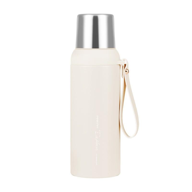316 Stainless Steel Insulated Travel Bottle With Leakproof Lid Carrying Rope 600-800ml Office Outdoor Car Use