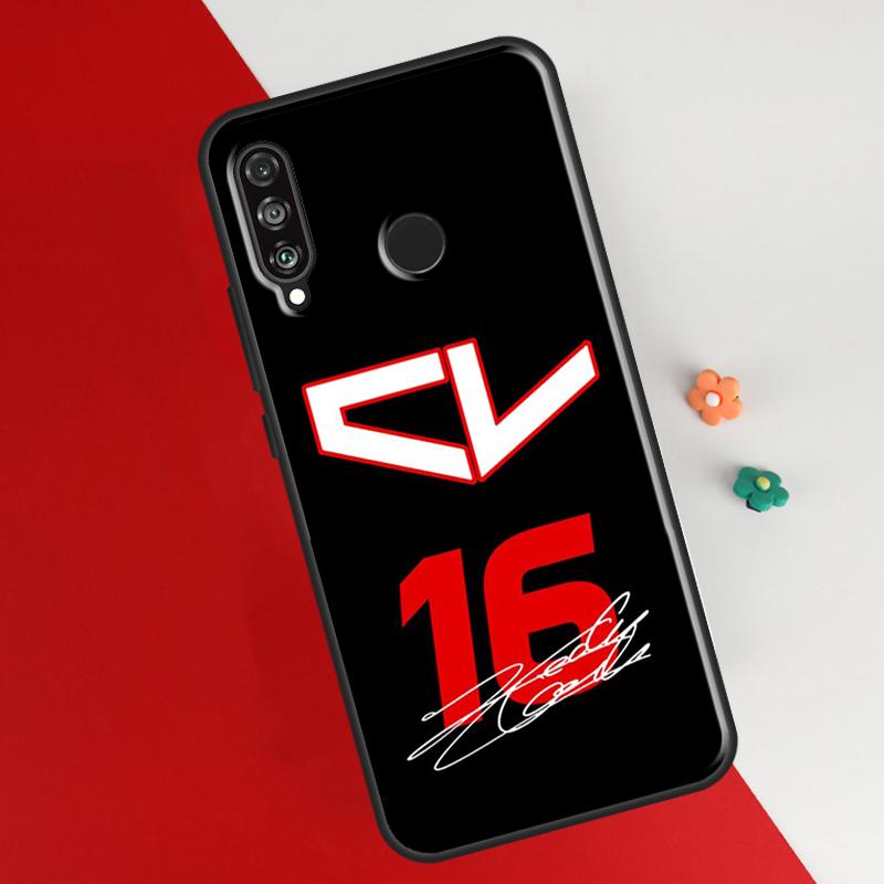 Charles Leclerc 16 F1 Case para Honor 50 8X 9X 10i Capa para Huawei P30 P40 Lite P50 P20 Pro P Smart 2019 Nova 5T