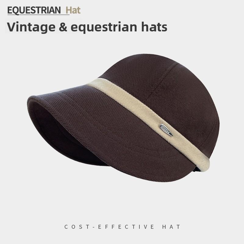 Winter Women Equestrian Cap With Windproof Warmthsun Protection For Daily Wear