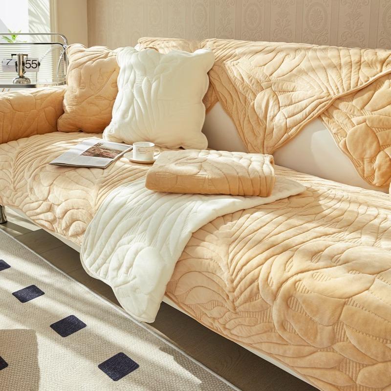 Winter Plush Sofa Cover Universal Non-Slip Couch Cover Towel Sofa Mats for Living Room Decoration Sofa Cushion Backrest Towel
