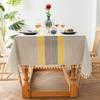 Waterproof Tablecloth With Tassels Christmas Party Decor Home Textile Table Cover Ins Style