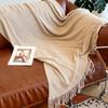Color-Woven Cross-Ins Throw: Versatile Sofa & Bed Blanket, No Shedding