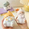 Nová kočičí squishy hračka na odbourání stresu PU pomalu se vracející mačkací antistresový míček Kreslené stolní ozdoby Squishy hračky na odbourání stresu