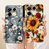 For Infinix Note 40 Pro 4G 5G / Note 40 Pro+ / Note40 X6853 Cute Cat Flower Cartoon Phone Case Soft Silicone Cover Bumpers
