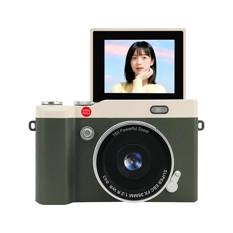 HD Pixel Flip Screen Digital Camera for Students - Phone Uploadable, Retro CCD Style