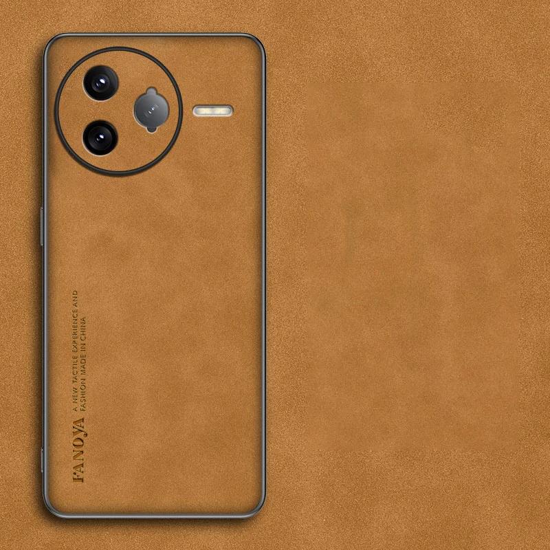 Luxury Sheepskin Leather Case For Xiaomi POCO F7 Ultra POCO F7 Pro F7ultra Shockproof Silicone Camera Protect Soft Frame Bumper