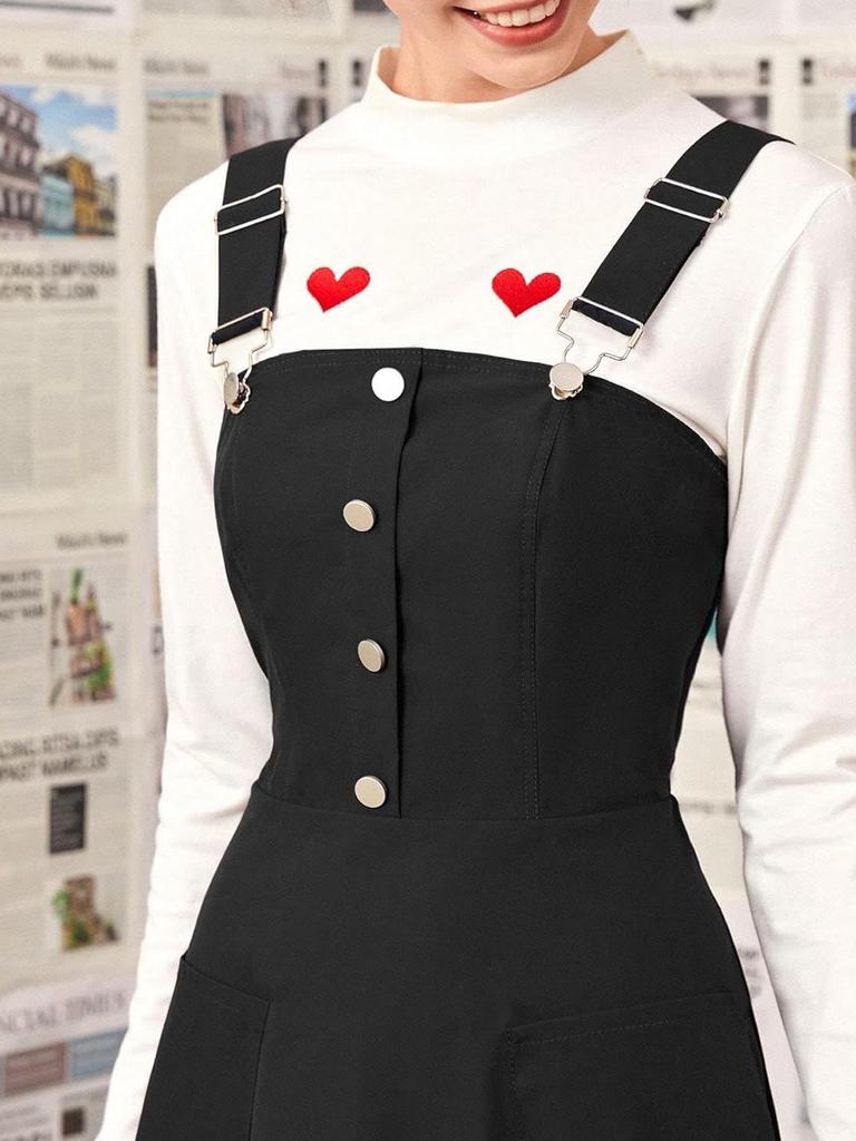 Plus Size Women's Casual Solid Color Woven Camisole Dress