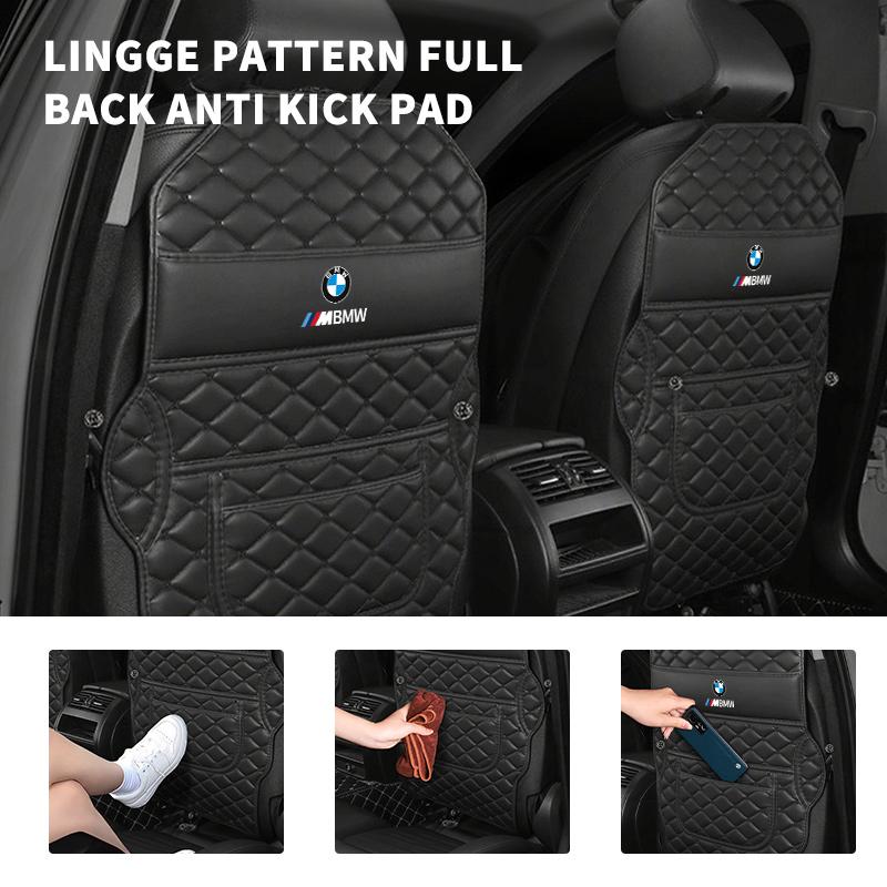 JYPK6 Car Seat Back Children Anti Kick Mat Protector Storage Bag Pad For BMW M3 M5 X3 E93 F10 F20 F30 F40 F15 F25 F26 F31 F49 F86
