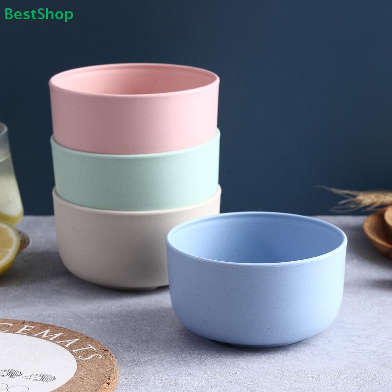 Eco-Friendly Wheat Straw Bowl - 4 Colorful Bowls for Daily Meals & Snacks