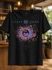 Sp Token Single Eye In Swirling Pink And Blue Organic Rings With Rune Symbols Surreal Psy Ched Elic Unisex All Tshirt