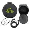 Portable Electric Car Cable Organizer Space Saving Jumper Cable Organizer Tools Cable Bag Square/Round for Electric Car