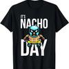 To koszulka na Dzień Nachos _ Urocza Śmieszna Koszulka Luchadora Prezent, 100% bawełna