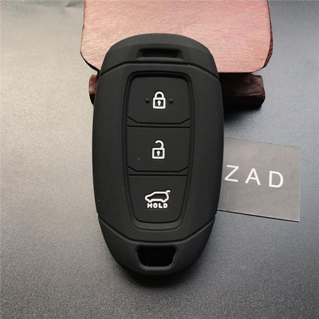 3 button silicone car key case cover for hyundai LA FESTA kona 2021 Creta 2 solaris i30 ix35 Azera ELANTRA GRANDEUR IG key