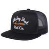 Unisex Kapelusze Siatkowe Hip-Hopowe z Haftem Whiskey Bent Wiosna Lato Outdoor Regulowane Codzienne Czapki Baseballowe Ochrona Przeciw Słońcu Czapka