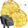 Solar LED Rope Lights Fairy Tube Light String Outdoor Waterproof Lawn Lamps 8 Mode for Home Garden Patio Wedding Roof Decoration