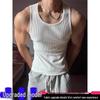 Canotta da Fitness da Uomo: Canotta traspirante in cotone a scollo basso elastica