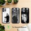 Custodia per Telefono K-Kate M-Moss Brit Retro Anni '90 per iPhone 17/16/15/14/13/12/Plus/Pro/Max per Ricarica Wireless Magnetica
