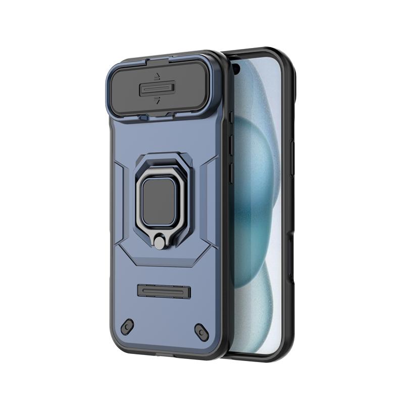 Shockproof Case For iPhone 17 Air Case For iPhone 17 Pro Max Ring Holder Magnetic Back Cover For iPhone 17 Air Push Window Case