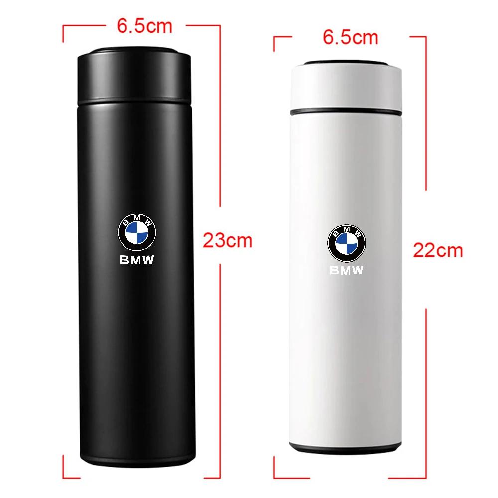 BABD1 2025 Hot 1PC 500ml Car Stainless Smart Thermos Mug Intelligent Temperature Display Bottle For BMW M Performance E62 E70 E71 E83