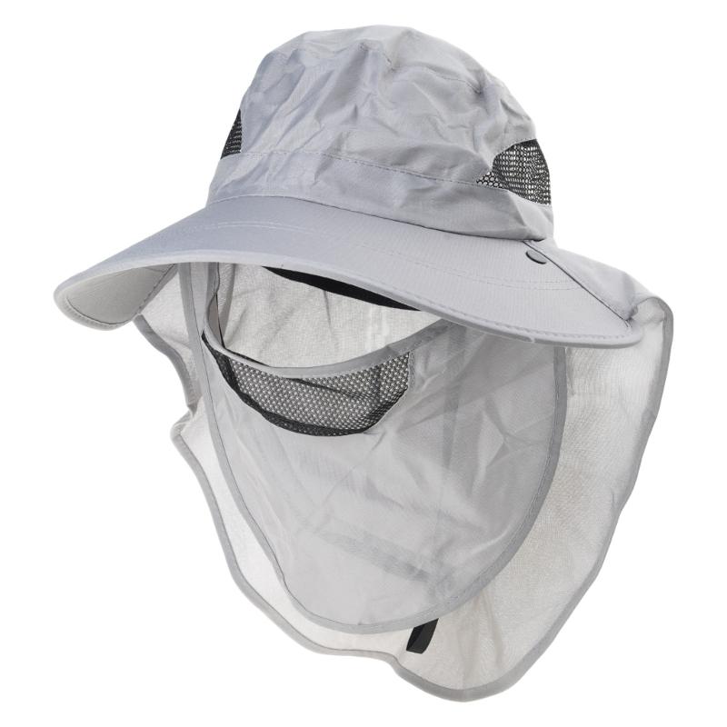 Camping Mesh Breathable Sun Hat Wide Brims Sun Protections Cap Mountaineering Cap Large Fisherman Hat Bucket Outdoor