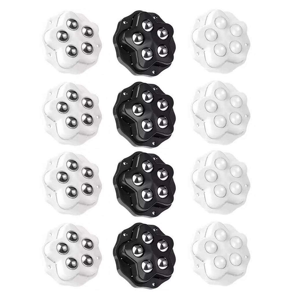 4Pcs Self Adhesive Casters Wheel 360 Degree Rotation Sticky Pulley Sliders Appliance Rollers for Kitchen Appliances